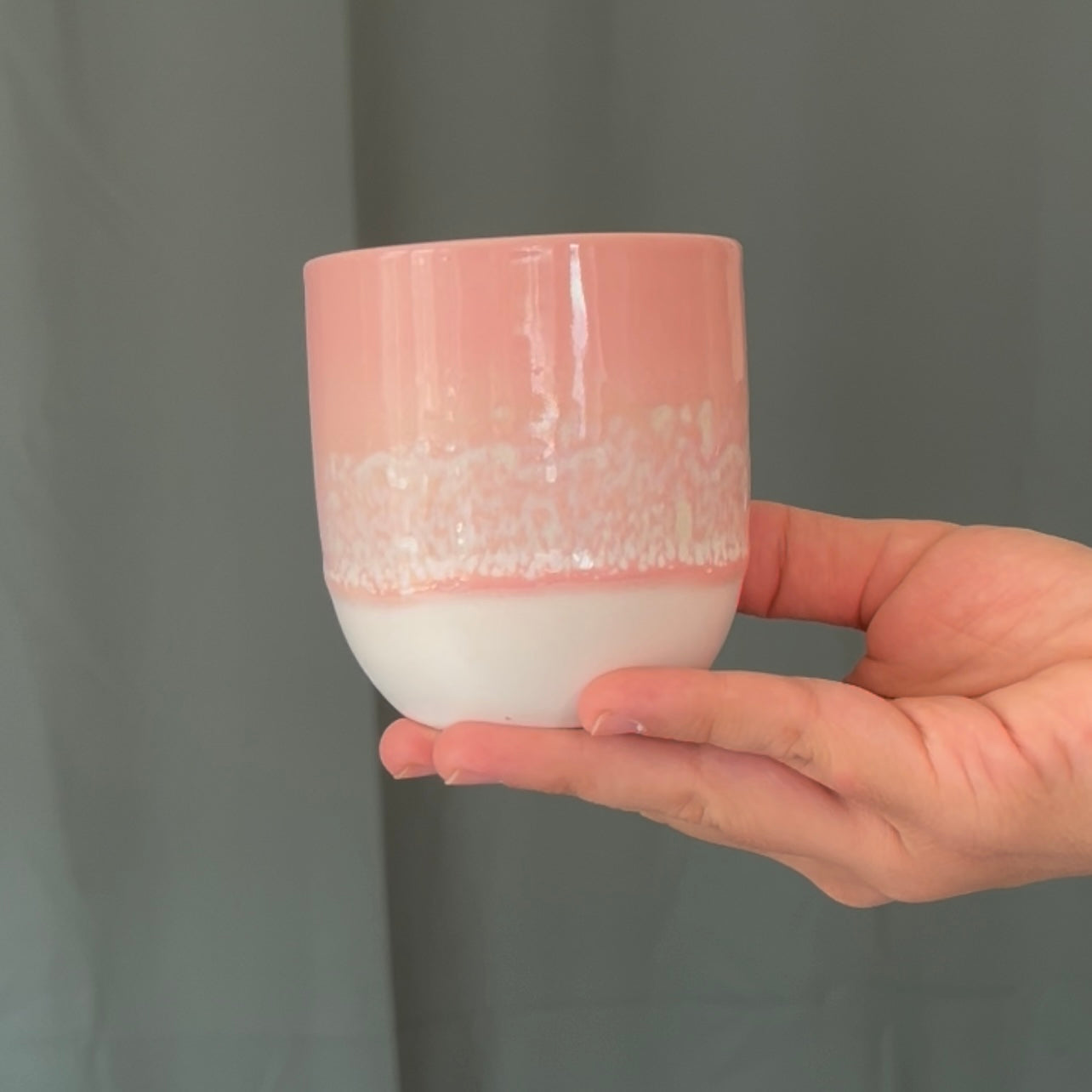 Bougie céramique rose | Les Uniques
